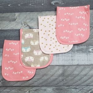 Baby Girl Burp Cloths